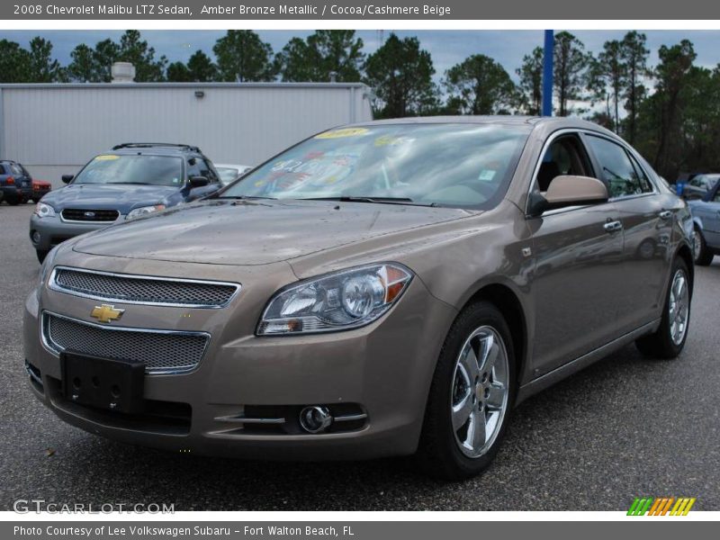 Amber Bronze Metallic / Cocoa/Cashmere Beige 2008 Chevrolet Malibu LTZ Sedan