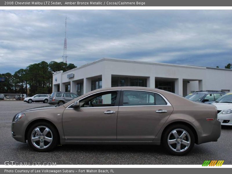 Amber Bronze Metallic / Cocoa/Cashmere Beige 2008 Chevrolet Malibu LTZ Sedan