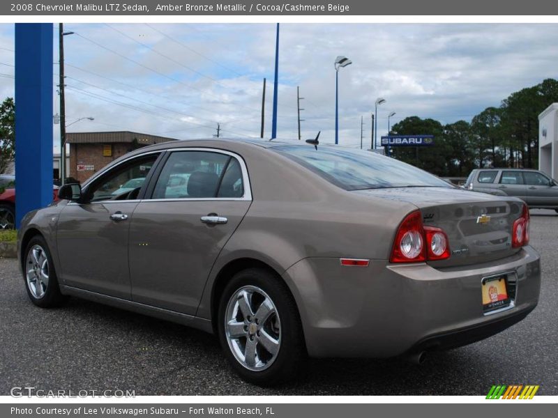 Amber Bronze Metallic / Cocoa/Cashmere Beige 2008 Chevrolet Malibu LTZ Sedan