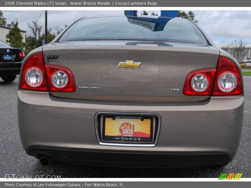 Amber Bronze Metallic / Cocoa/Cashmere Beige 2008 Chevrolet Malibu LTZ Sedan