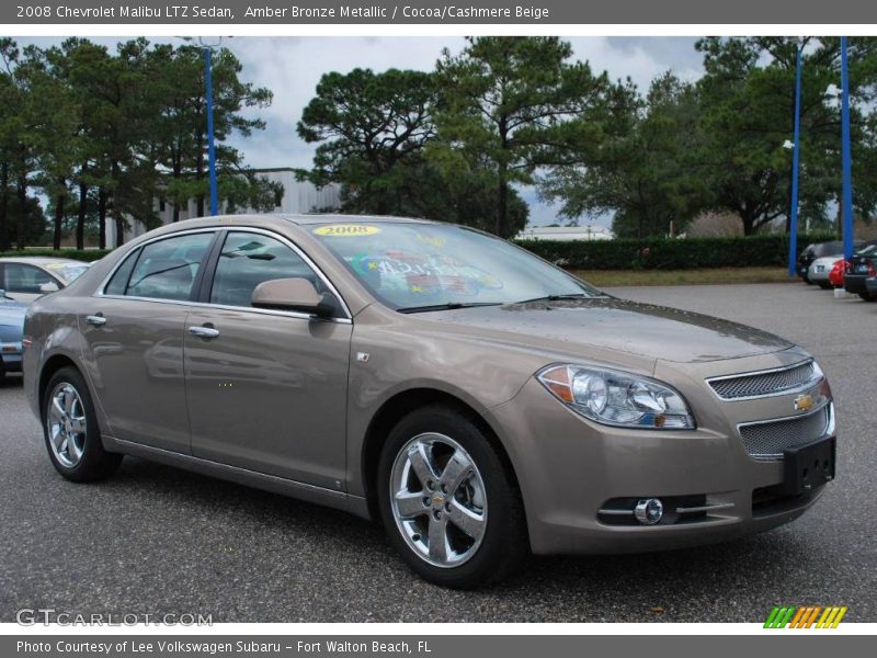 Amber Bronze Metallic / Cocoa/Cashmere Beige 2008 Chevrolet Malibu LTZ Sedan