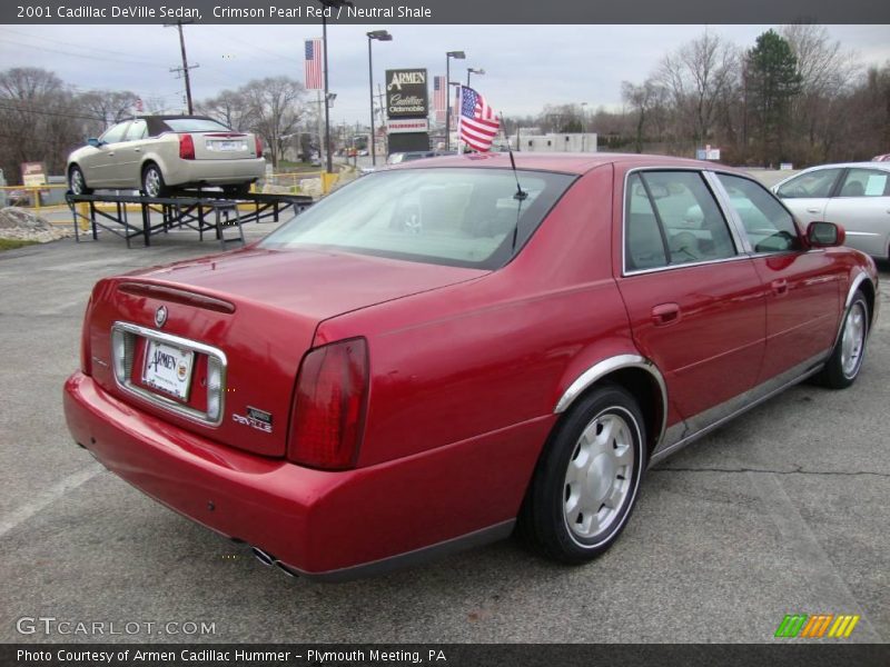 Crimson Pearl Red / Neutral Shale 2001 Cadillac DeVille Sedan