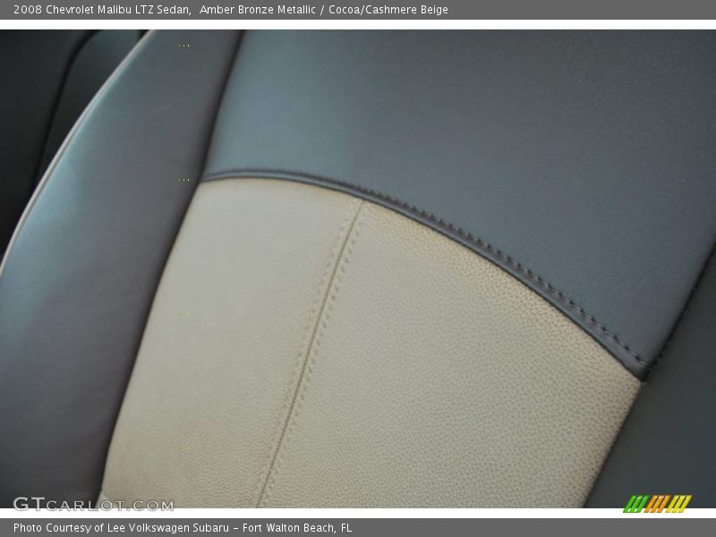 Amber Bronze Metallic / Cocoa/Cashmere Beige 2008 Chevrolet Malibu LTZ Sedan