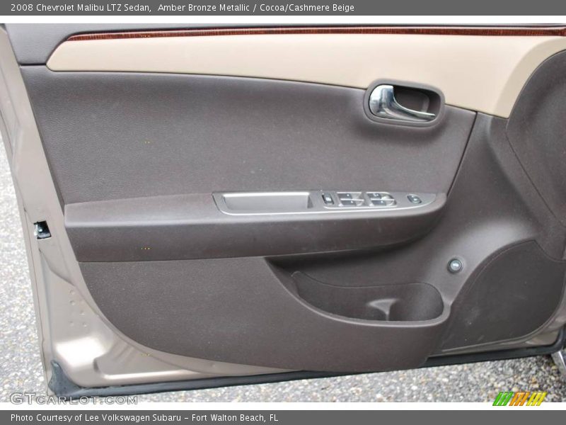 Amber Bronze Metallic / Cocoa/Cashmere Beige 2008 Chevrolet Malibu LTZ Sedan