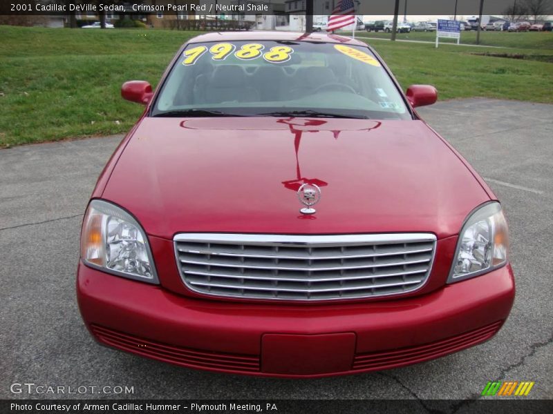Crimson Pearl Red / Neutral Shale 2001 Cadillac DeVille Sedan