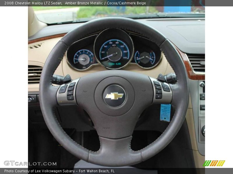Amber Bronze Metallic / Cocoa/Cashmere Beige 2008 Chevrolet Malibu LTZ Sedan