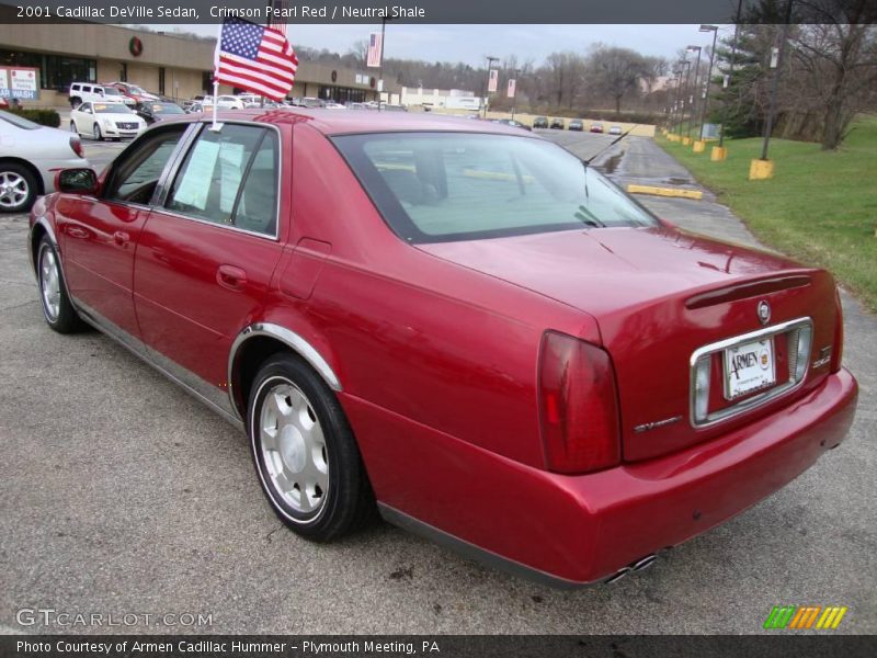 Crimson Pearl Red / Neutral Shale 2001 Cadillac DeVille Sedan