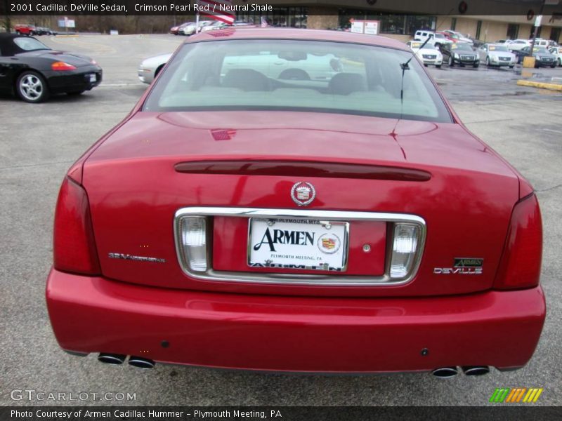 Crimson Pearl Red / Neutral Shale 2001 Cadillac DeVille Sedan
