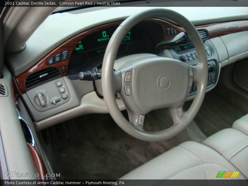 Crimson Pearl Red / Neutral Shale 2001 Cadillac DeVille Sedan
