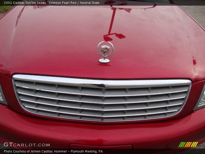 Crimson Pearl Red / Neutral Shale 2001 Cadillac DeVille Sedan