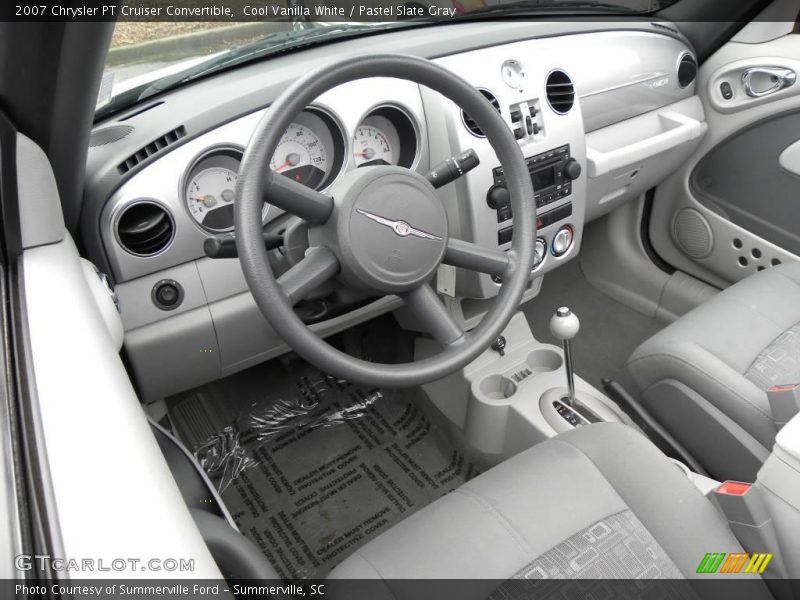 Cool Vanilla White / Pastel Slate Gray 2007 Chrysler PT Cruiser Convertible