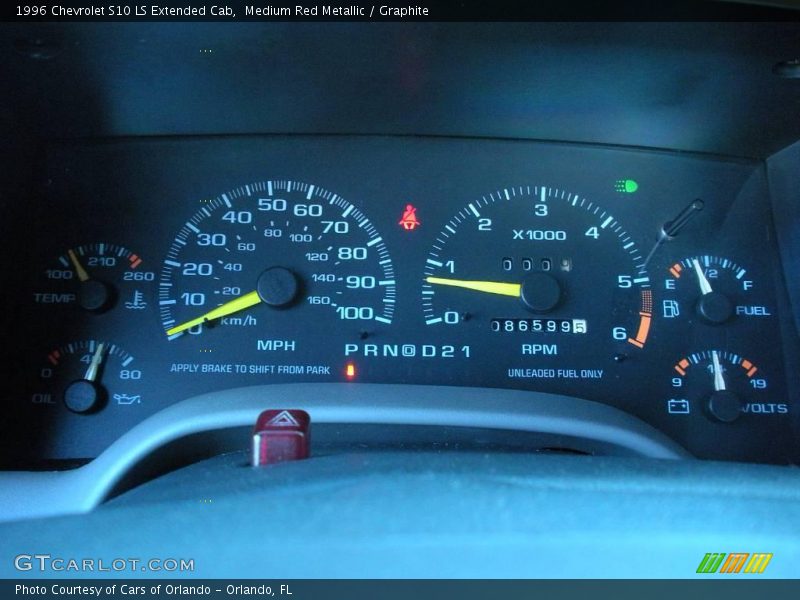  1996 S10 LS Extended Cab LS Extended Cab Gauges