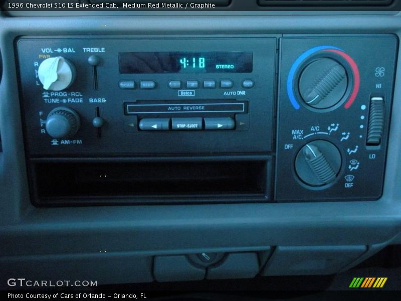 Medium Red Metallic / Graphite 1996 Chevrolet S10 LS Extended Cab