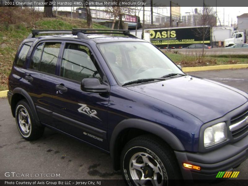 Dark Blue Metallic / Medium Gray 2001 Chevrolet Tracker ZR2 Hardtop 4WD