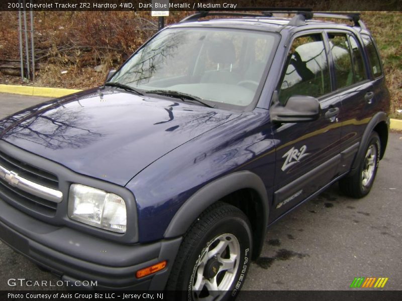 Dark Blue Metallic / Medium Gray 2001 Chevrolet Tracker ZR2 Hardtop 4WD