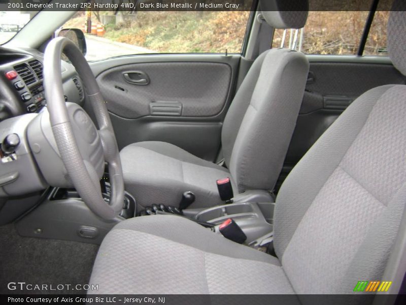 Dark Blue Metallic / Medium Gray 2001 Chevrolet Tracker ZR2 Hardtop 4WD