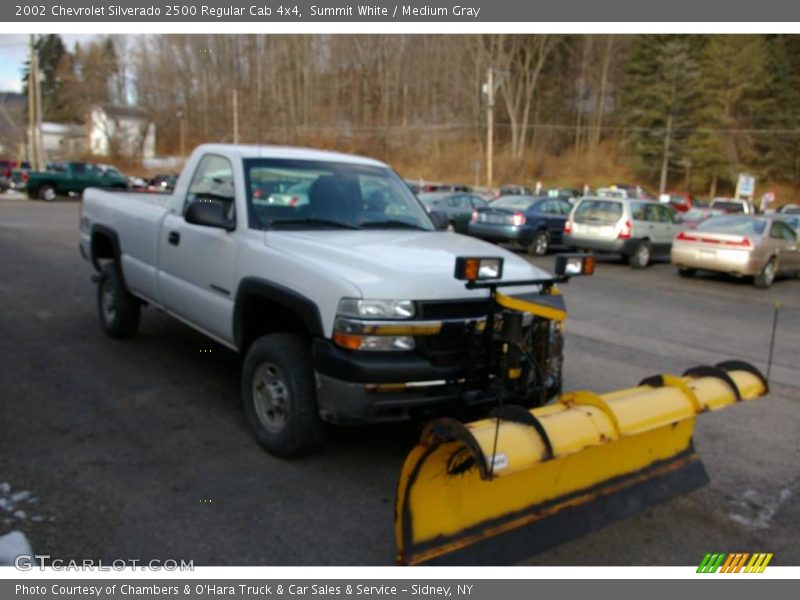 Summit White / Medium Gray 2002 Chevrolet Silverado 2500 Regular Cab 4x4