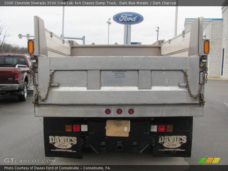 Dark Blue Metallic / Dark Charcoal 2006 Chevrolet Silverado 3500 Crew Cab 4x4 Chassis Dump Truck