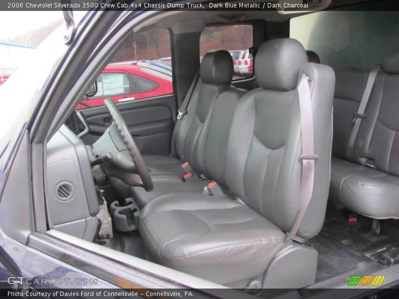 Dark Blue Metallic / Dark Charcoal 2006 Chevrolet Silverado 3500 Crew Cab 4x4 Chassis Dump Truck