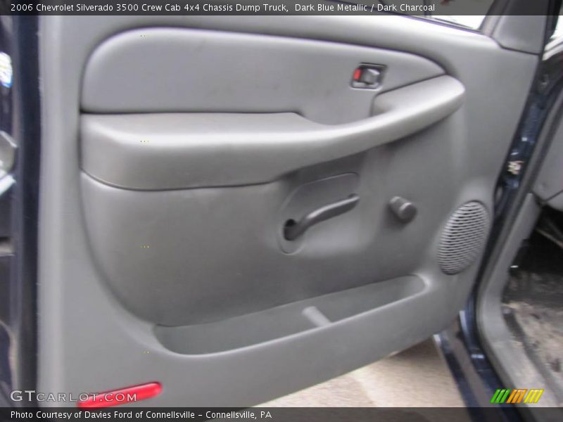 Dark Blue Metallic / Dark Charcoal 2006 Chevrolet Silverado 3500 Crew Cab 4x4 Chassis Dump Truck