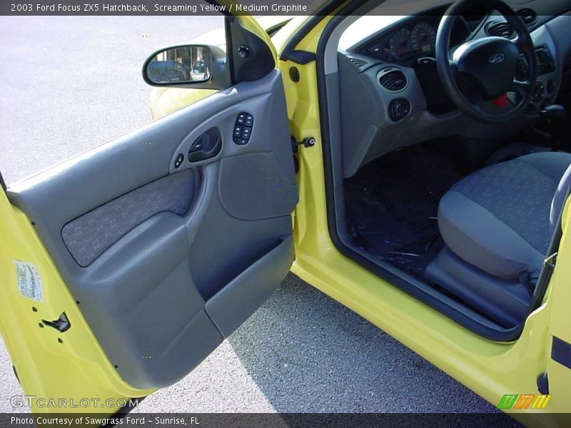 Screaming Yellow / Medium Graphite 2003 Ford Focus ZX5 Hatchback