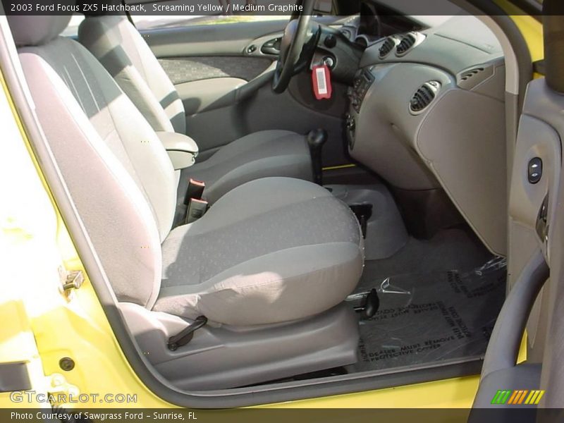 Screaming Yellow / Medium Graphite 2003 Ford Focus ZX5 Hatchback