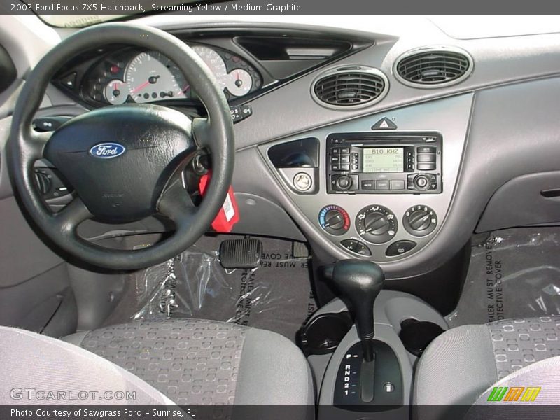 Screaming Yellow / Medium Graphite 2003 Ford Focus ZX5 Hatchback