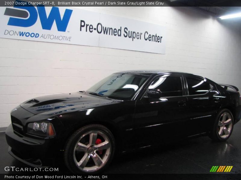 Brilliant Black Crystal Pearl / Dark Slate Gray/Light Slate Gray 2007 Dodge Charger SRT-8