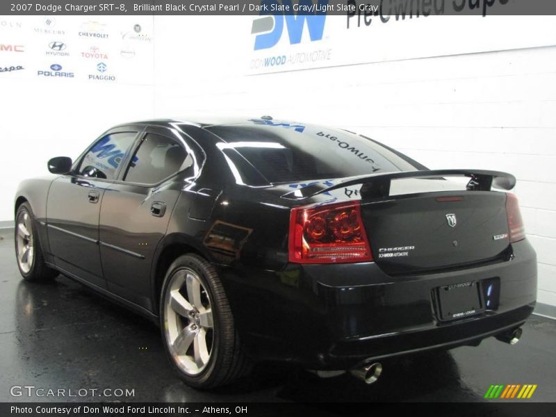 Brilliant Black Crystal Pearl / Dark Slate Gray/Light Slate Gray 2007 Dodge Charger SRT-8
