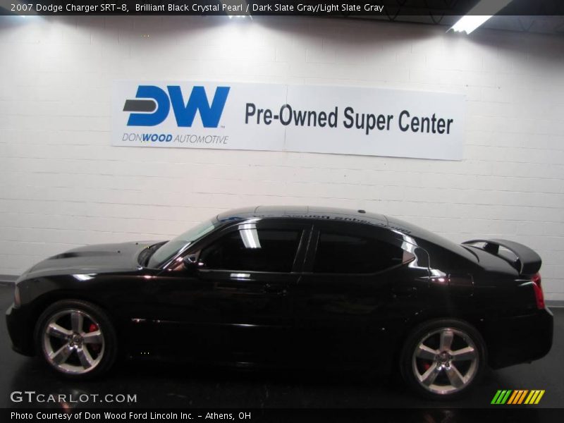 Brilliant Black Crystal Pearl / Dark Slate Gray/Light Slate Gray 2007 Dodge Charger SRT-8