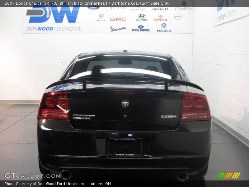 Brilliant Black Crystal Pearl / Dark Slate Gray/Light Slate Gray 2007 Dodge Charger SRT-8