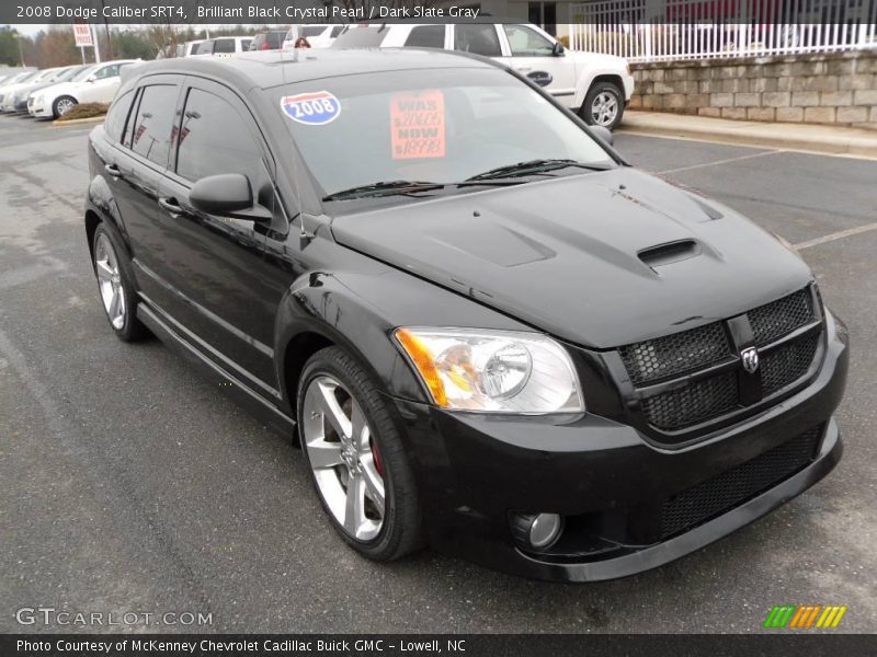 Brilliant Black Crystal Pearl / Dark Slate Gray 2008 Dodge Caliber SRT4