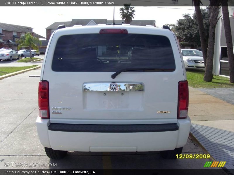 Stone White / Dark Khaki/Medium Khaki 2008 Dodge Nitro SLT