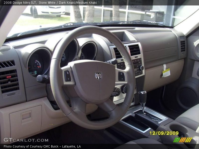 Stone White / Dark Khaki/Medium Khaki 2008 Dodge Nitro SLT