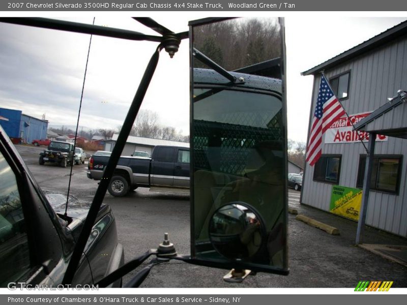 Woodland Green / Tan 2007 Chevrolet Silverado 3500HD Regular Cab Chassis 4x4 Stake Truck