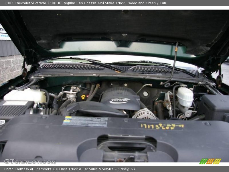 Woodland Green / Tan 2007 Chevrolet Silverado 3500HD Regular Cab Chassis 4x4 Stake Truck