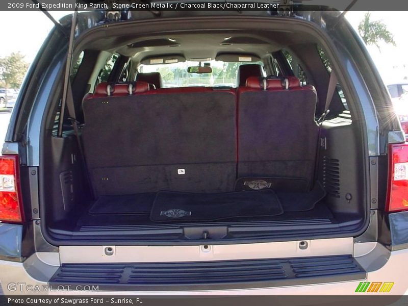 Stone Green Metallic / Charcoal Black/Chaparral Leather 2009 Ford Expedition King Ranch
