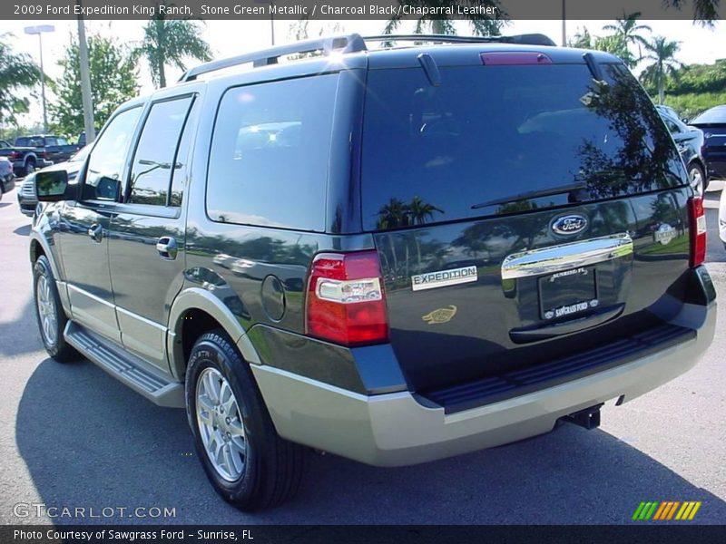 Stone Green Metallic / Charcoal Black/Chaparral Leather 2009 Ford Expedition King Ranch