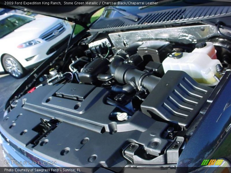 Stone Green Metallic / Charcoal Black/Chaparral Leather 2009 Ford Expedition King Ranch