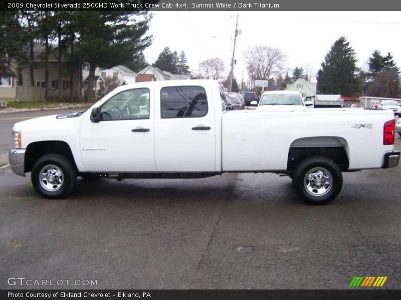 Summit White / Dark Titanium 2009 Chevrolet Silverado 2500HD Work Truck Crew Cab 4x4