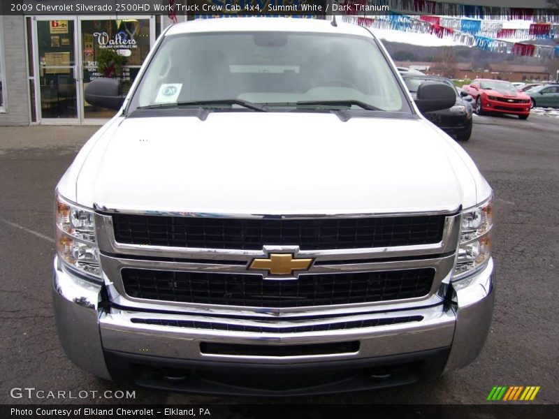 Summit White / Dark Titanium 2009 Chevrolet Silverado 2500HD Work Truck Crew Cab 4x4