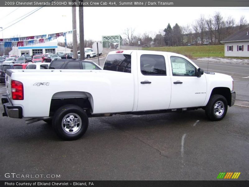 Summit White / Dark Titanium 2009 Chevrolet Silverado 2500HD Work Truck Crew Cab 4x4