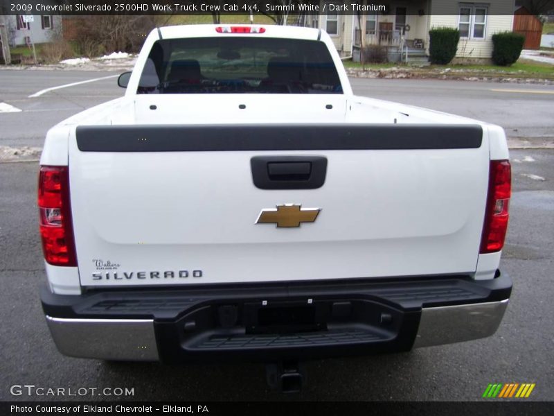 Summit White / Dark Titanium 2009 Chevrolet Silverado 2500HD Work Truck Crew Cab 4x4