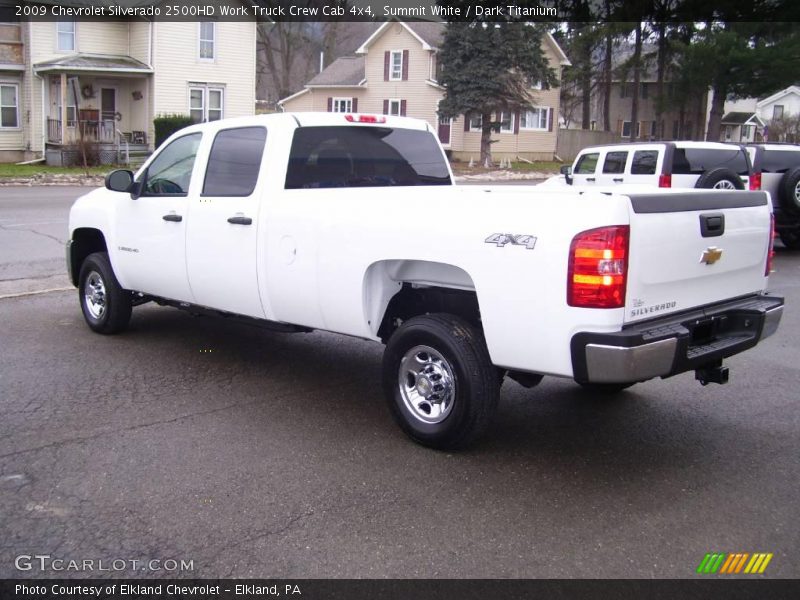 Summit White / Dark Titanium 2009 Chevrolet Silverado 2500HD Work Truck Crew Cab 4x4