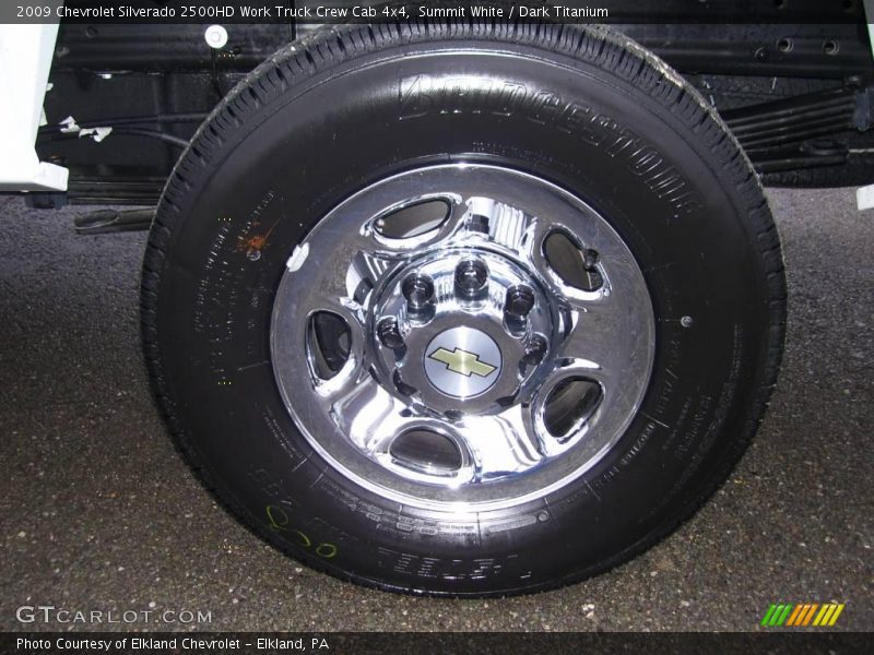 Summit White / Dark Titanium 2009 Chevrolet Silverado 2500HD Work Truck Crew Cab 4x4