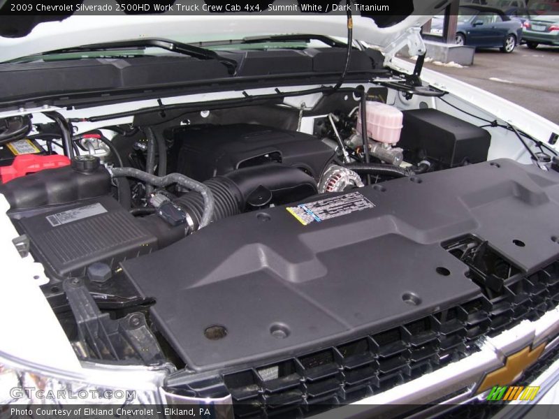 Summit White / Dark Titanium 2009 Chevrolet Silverado 2500HD Work Truck Crew Cab 4x4