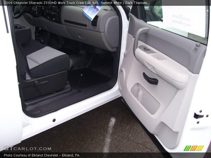 Summit White / Dark Titanium 2009 Chevrolet Silverado 2500HD Work Truck Crew Cab 4x4