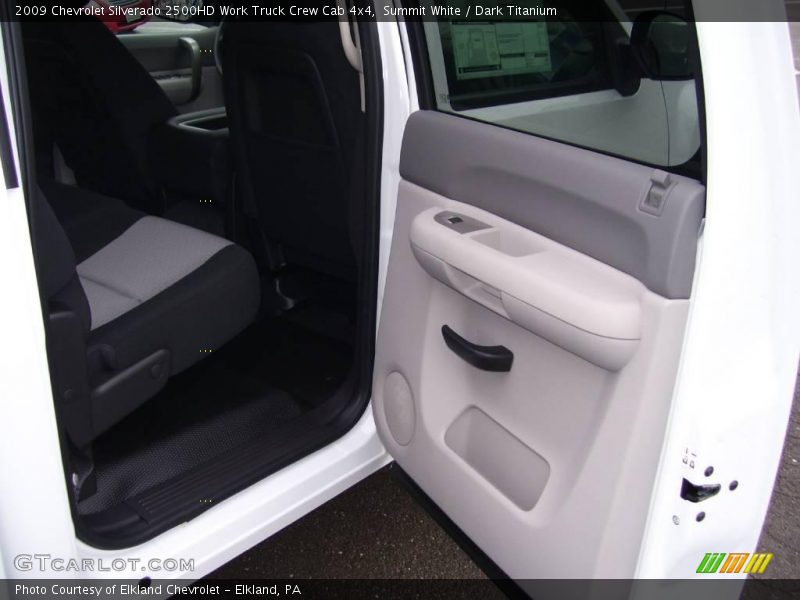 Summit White / Dark Titanium 2009 Chevrolet Silverado 2500HD Work Truck Crew Cab 4x4