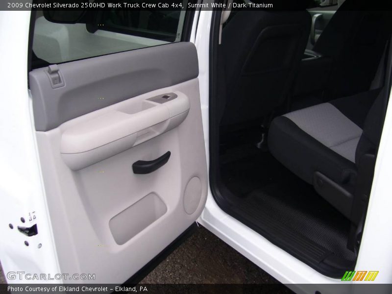 Summit White / Dark Titanium 2009 Chevrolet Silverado 2500HD Work Truck Crew Cab 4x4