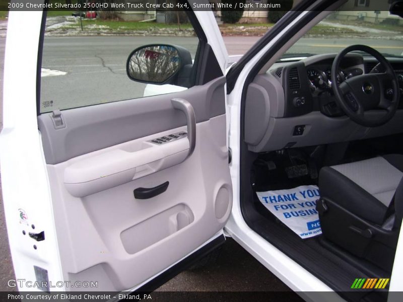 Summit White / Dark Titanium 2009 Chevrolet Silverado 2500HD Work Truck Crew Cab 4x4